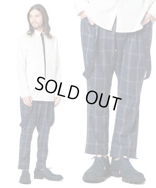 画像1: GLAMB //Sinmel suspenders pants☆NAVY (1)