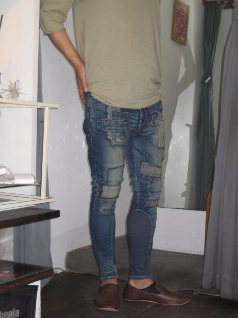 glamb パッチワーク UnpIugged rib denim 2